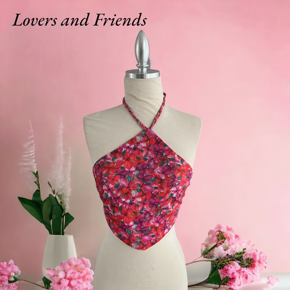 LOVERS AND FRIEND HALTER TOP NEW NWT XXS